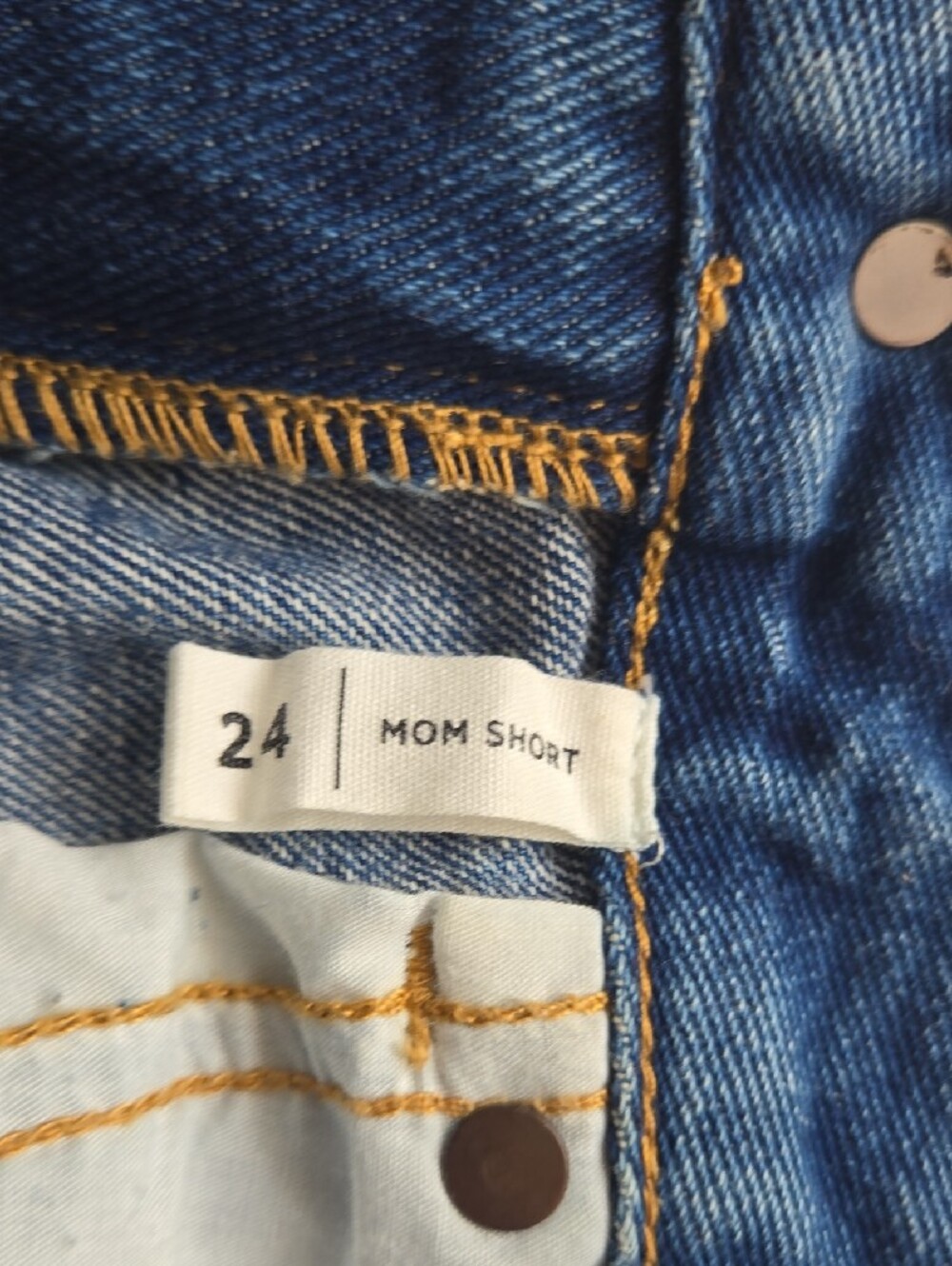 PacSun Women's Rolled Hem Blue Jean Shorts - Picture 4 of 5